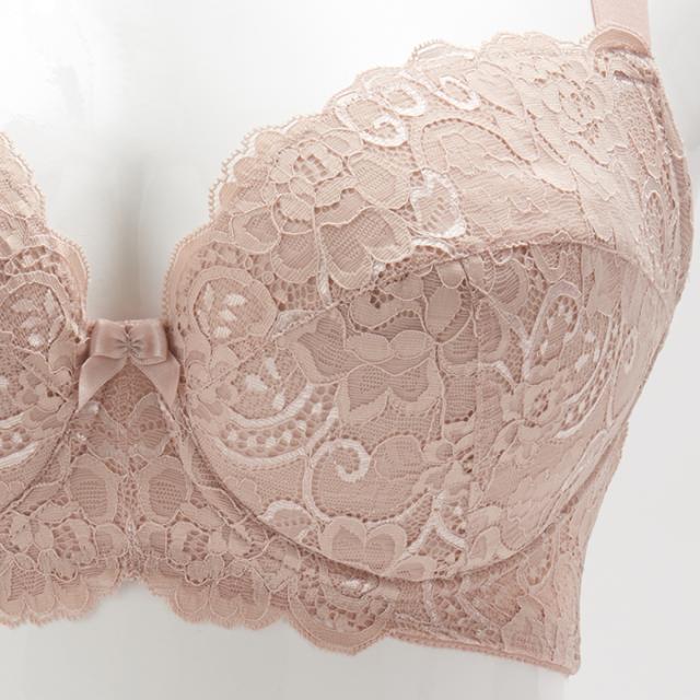 お試しブラVer2.5C ローズベージュ　3/4カップ・寄せ上げ 