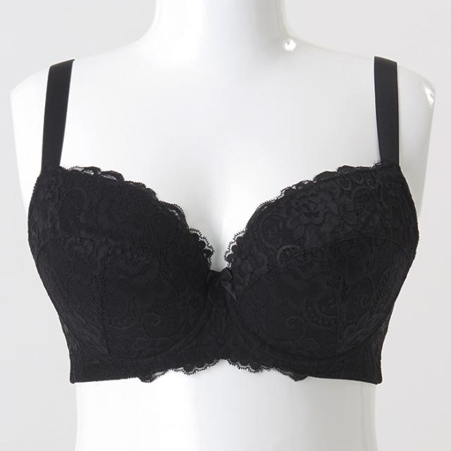 お試しブラVer2.5C 黒 3/4カップ・丸胸