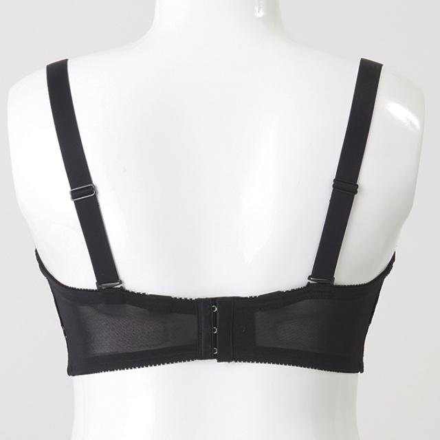 お試しブラVer2.5C 黒 3/4カップ・丸胸