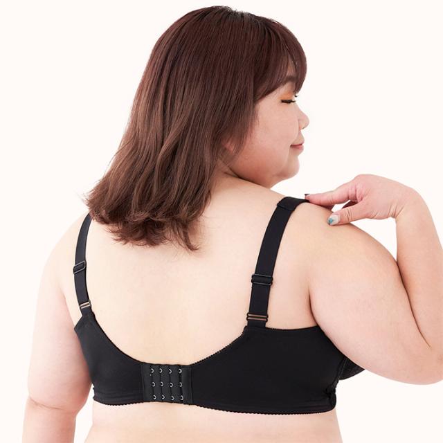 プラスサイズブラ 黒 フルカップ