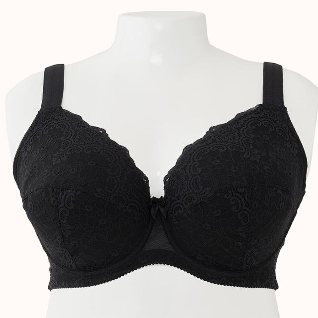 プラスサイズブラ 黒 フルカップ