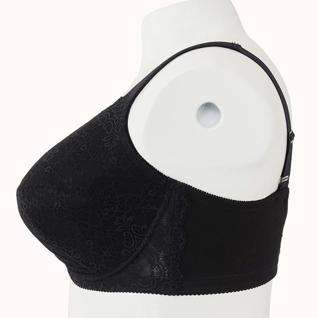 プラスサイズブラ 黒 フルカップ