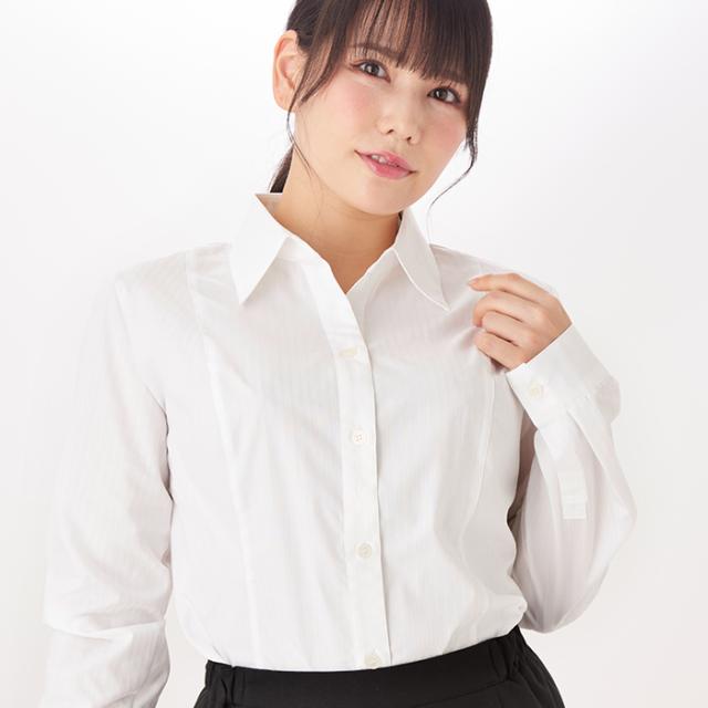 シャツVer3.5 白ドビーストライプ・スキッパー