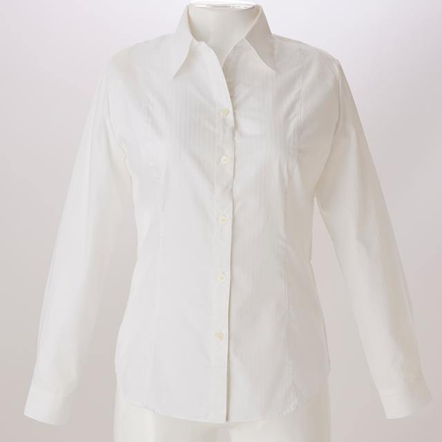 シャツVer3.5 白ドビーストライプ・スキッパー