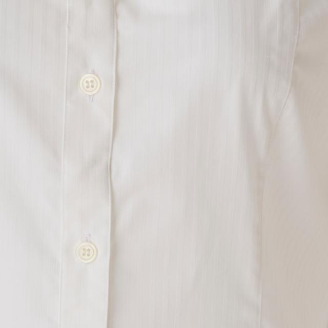 シャツVer3.5 白ドビーストライプ・スキッパー