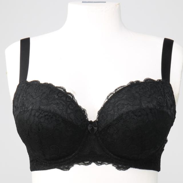 お試しブラVer2.5黒 3/4カップ・丸胸