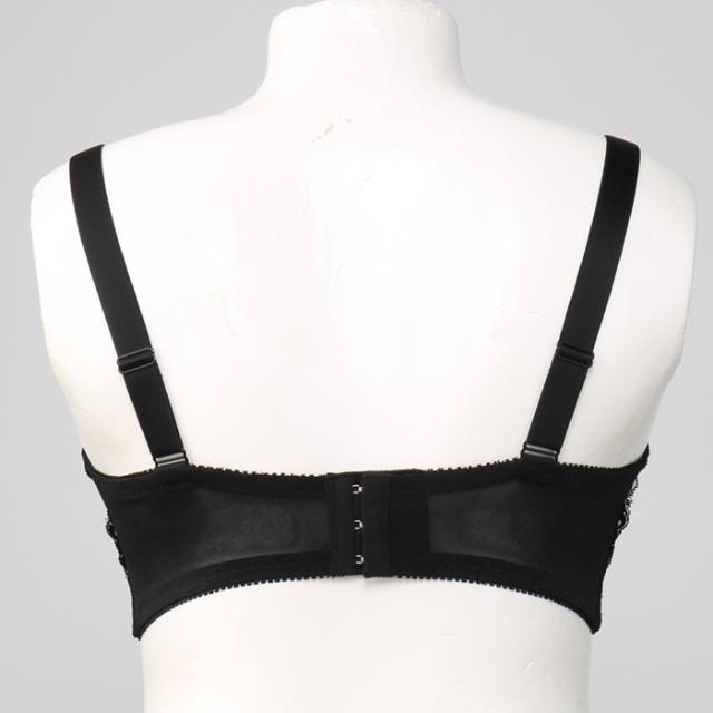 お試しブラVer2.5黒 3/4カップ・丸胸