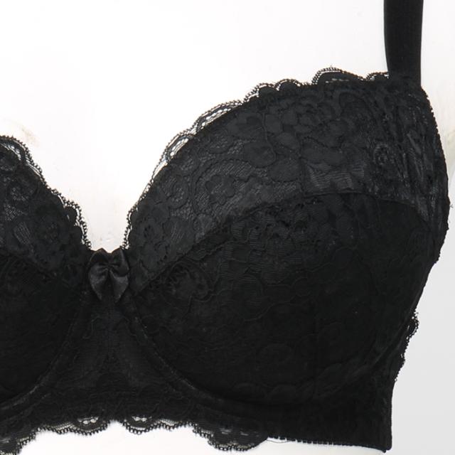 お試しブラVer2.5黒 3/4カップ・丸胸