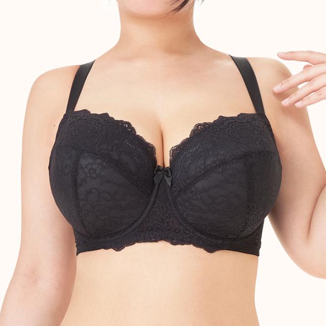 【NEW】お試しブラC 黒 3/4カップ・寄せ上げ