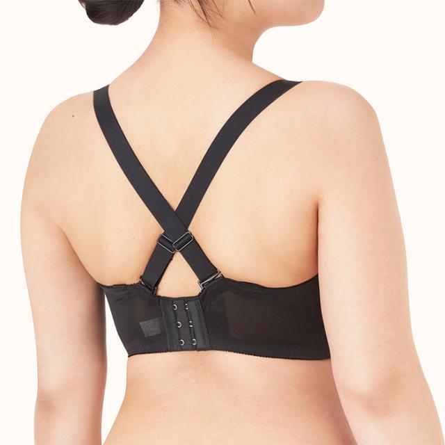 【NEW】お試しブラC 黒 3/4カップ・寄せ上げ