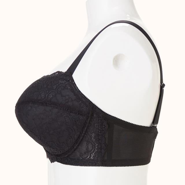 【NEW】お試しブラC 黒 3/4カップ・寄せ上げ