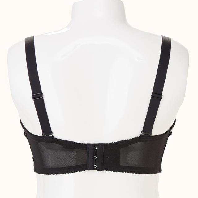 【NEW】お試しブラC 黒 3/4カップ・寄せ上げ