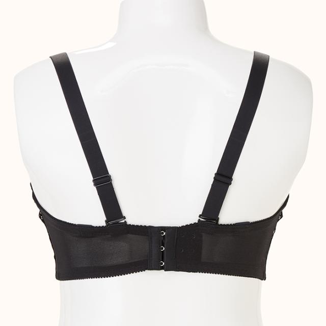 【NEW】お試しブラC 黒 3/4カップ・寄せ上げ