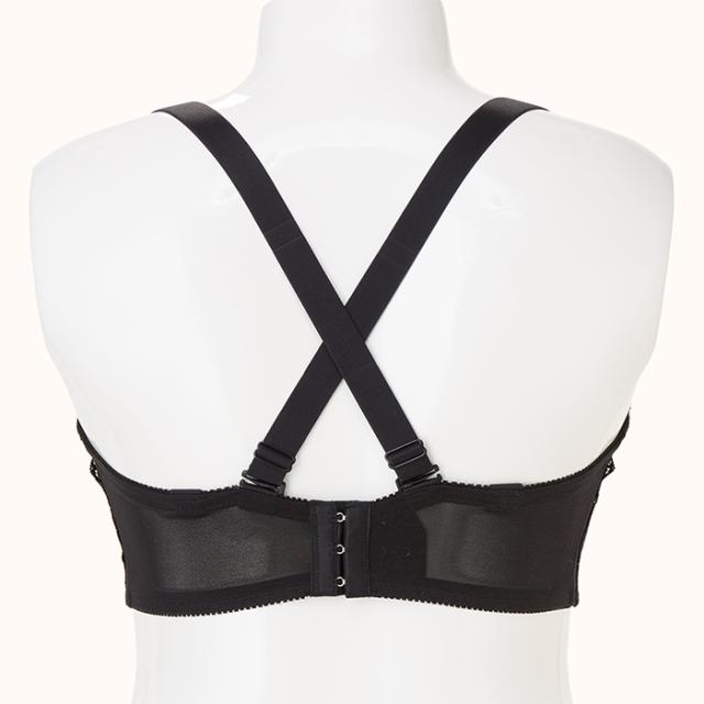 【NEW】お試しブラC 黒 3/4カップ・寄せ上げ