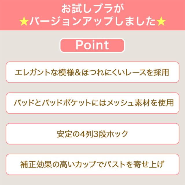 【NEW】お試しブラC 黒 3/4カップ・丸胸