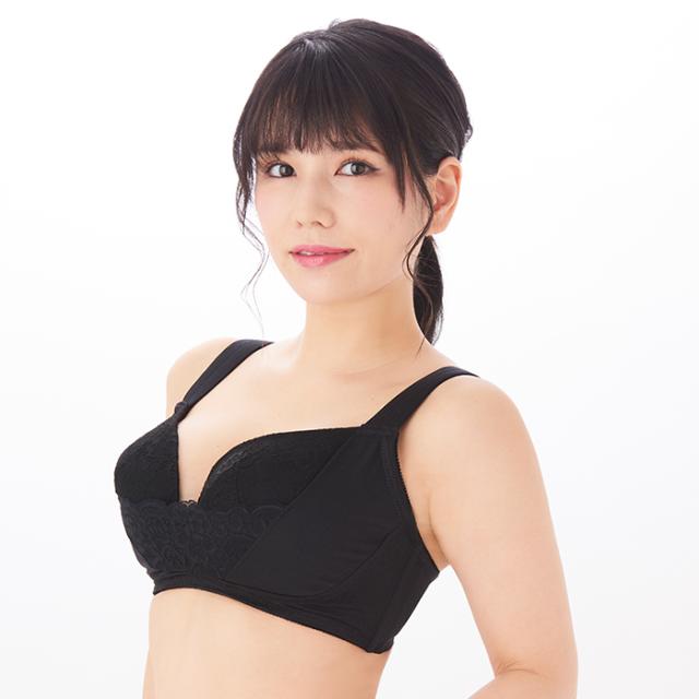 バストアップノンワイヤーブラ・黒