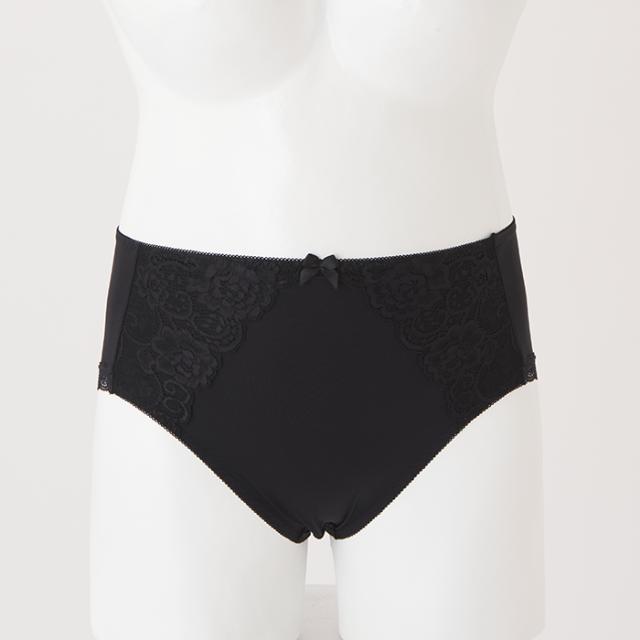 レース付きハイライズ・黒