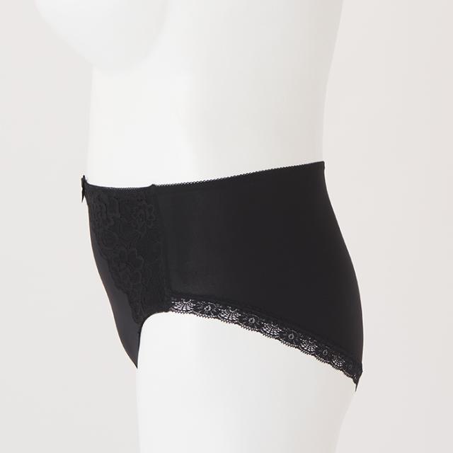 レース付きハイライズ・黒