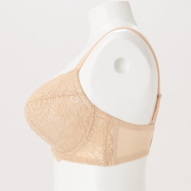 お試しブラVer2.5ベージュ 3/4カップ・谷間