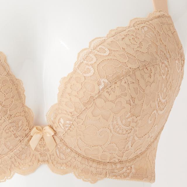 お試しブラVer2.5ベージュ 3/4カップ・谷間