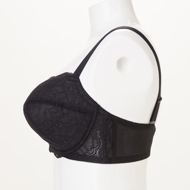 【NEW】お試しブラ 黒 3/4カップ・寄せ上げ