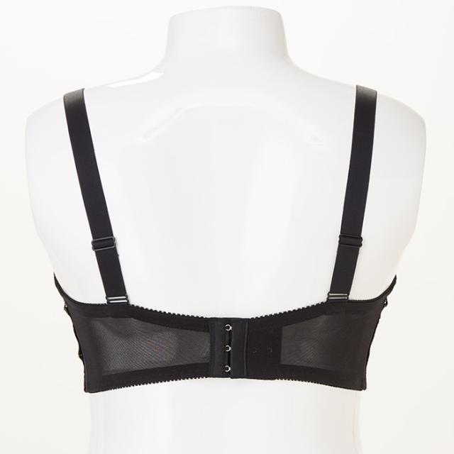 【NEW】お試しブラ 黒 3/4カップ・寄せ上げ