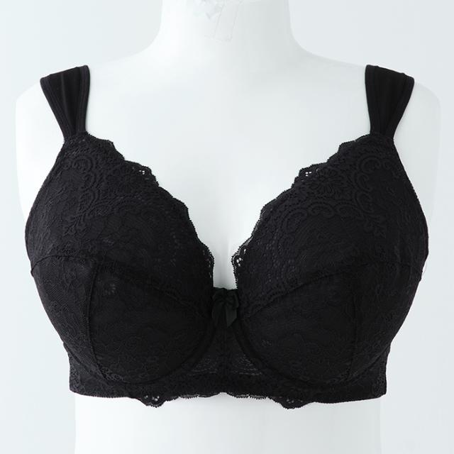 【NEW】お試しブラS 黒 フルカップ 広幅ストラップ