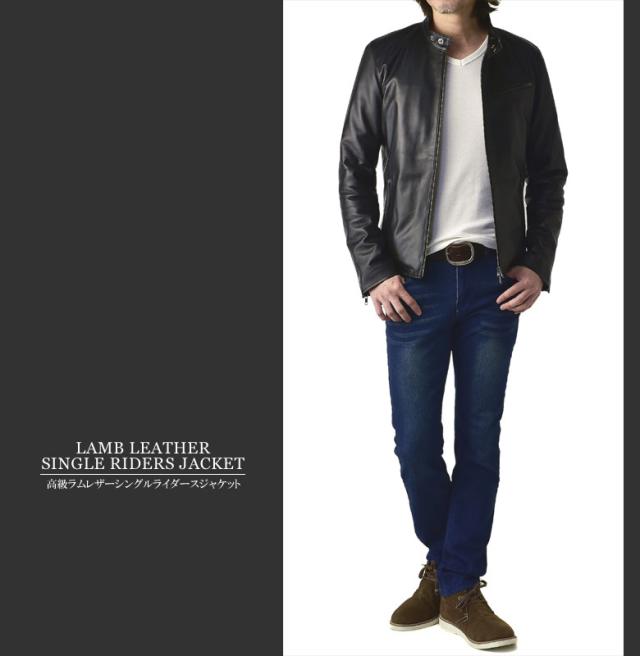 A.S.M ラムレザー ジャケット ライダース バーガンディ シングルライダース ☆バーガンディ ホースハイドレザー シングルライダース
