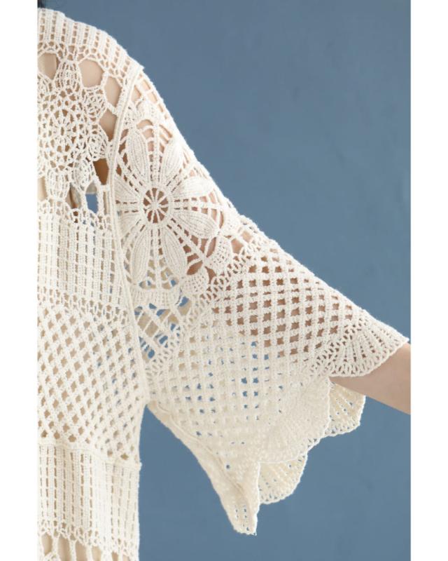 新作6月13日 重ねて可愛いクロシェミディアムワンピース cawaii