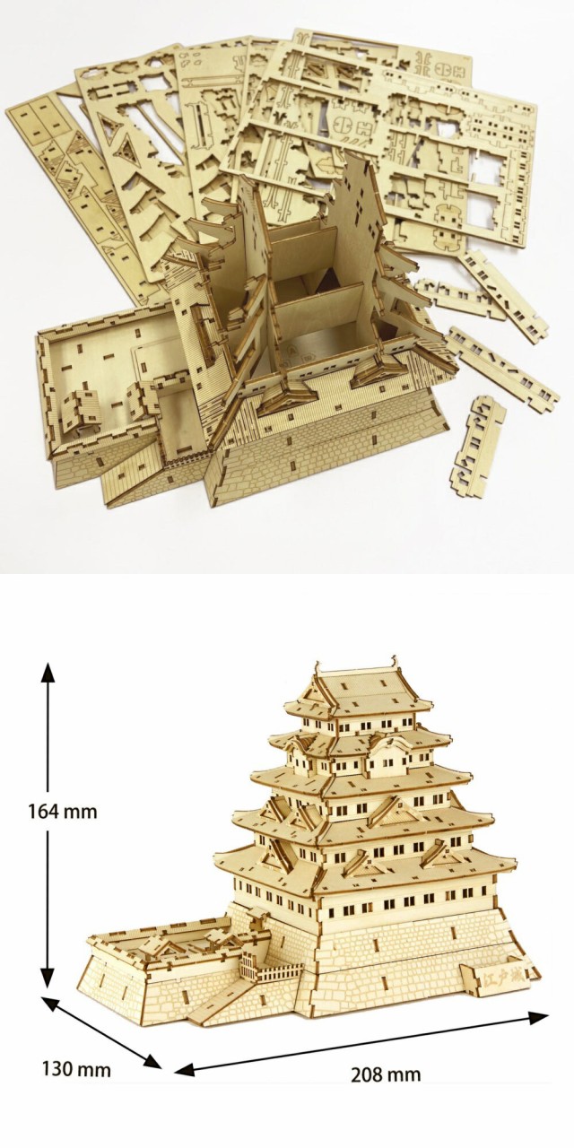 kigumi 江戸城 | 立体パズル 木製 お城 日本 名所 COOL JAPAN | ki-gu