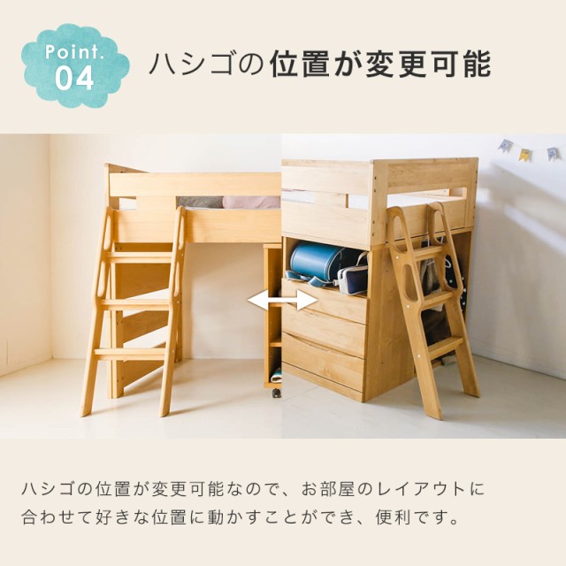 もございま インテリア 勉強机学習デスク シングルベッの通販はau PAY マーケット - kagu-world|商品ロットナンバー:430830977 システムベッド システムデスク ベッド デスク ロフトベッド アルダー