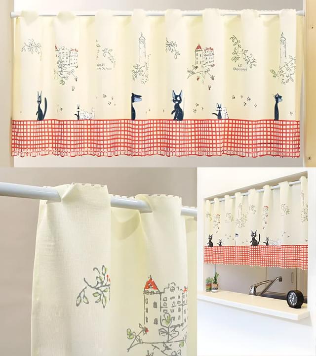 カフェカーテン ジジのお散歩 キッチンイメージ画像