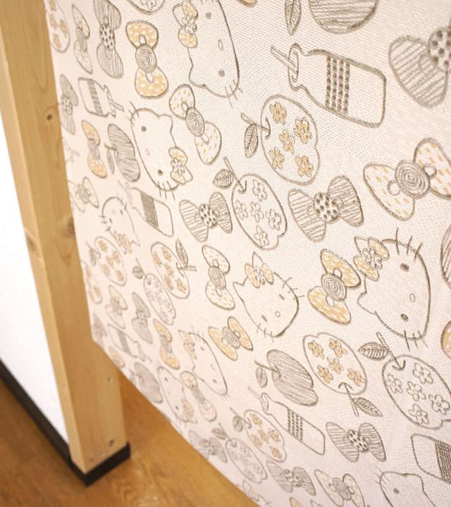 のれん ハローキティ ラスティックチャーム 使用イメージ画像