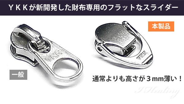 YKKが開発した財布専用スライダー