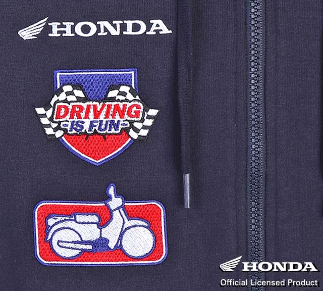 HONDAパーカー ホンダロゴとスーパーカブ刺繍