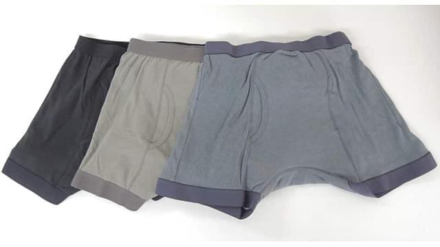 ニットトランクス3色置き撮り