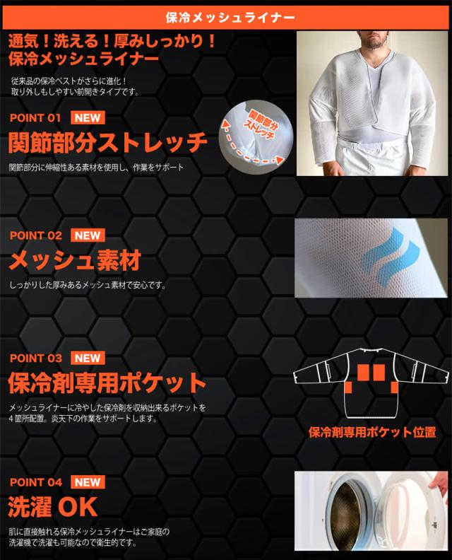 ラプターPRO説明 保冷メッシュライナー