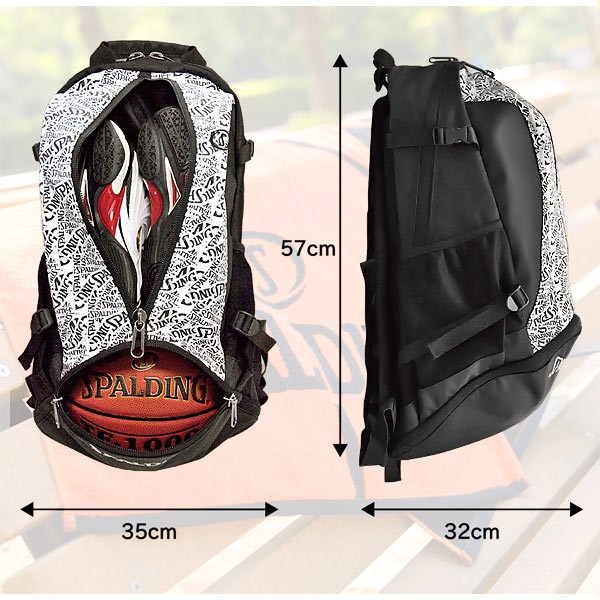 気質アップ Spaldingケイジャー クレイジーロゴ バスケットボールバッグ バスケ収納カバン スポルディング40 007cl 送料無料 Olsonesq Com