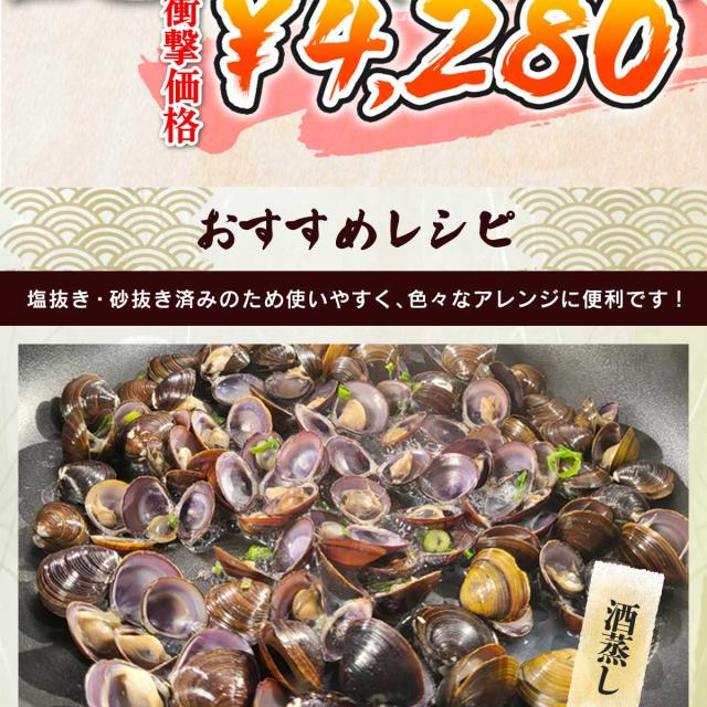 青森・小川原湖漁協 大粒L サイズのシジミ 大漁 1.5kg