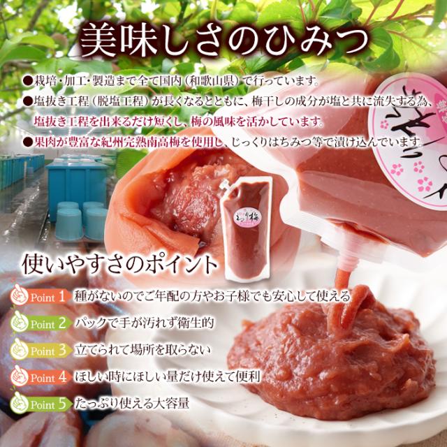 紀州南高梅を使用!!練り梅 500g×2