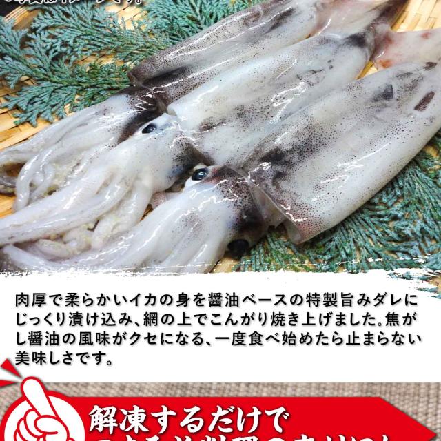 イカの旨み醤油網焼き
