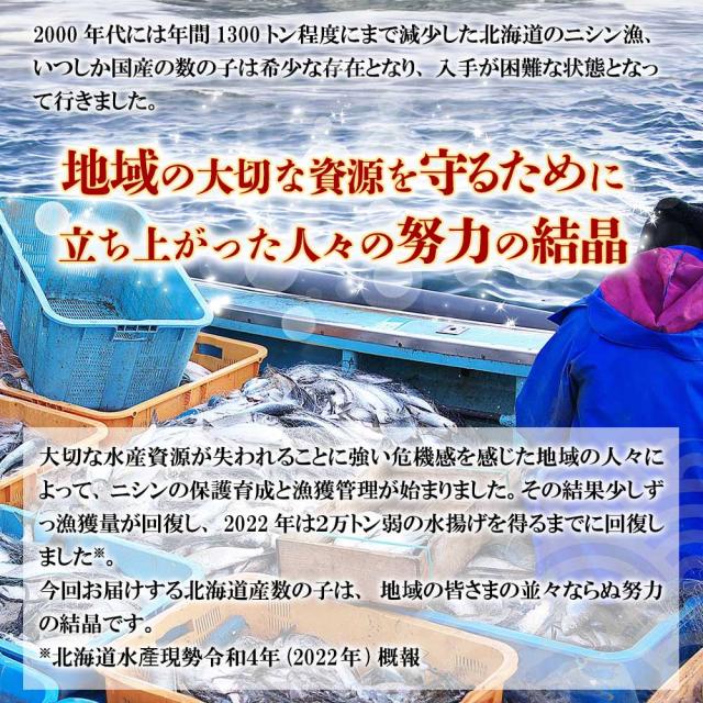 北海道産 特特大塩数の子 400g