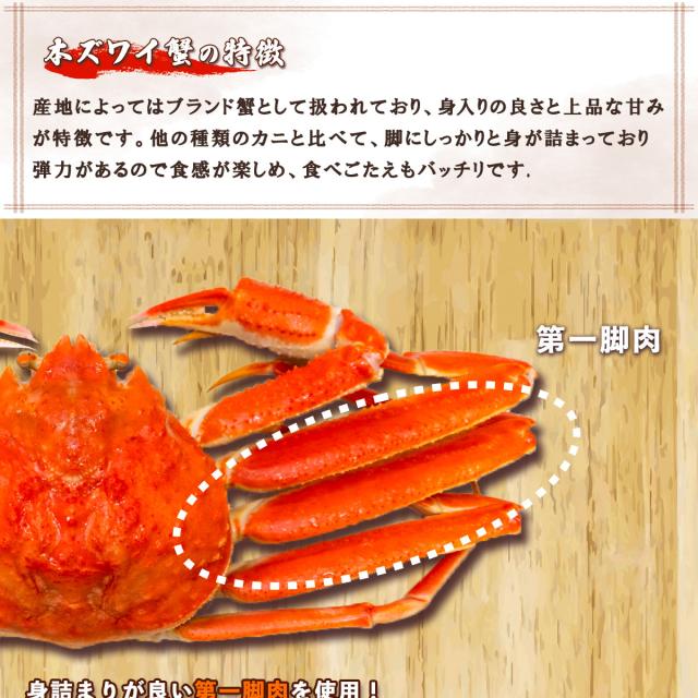 本ズワイ蟹むき身 大量セット 3パック