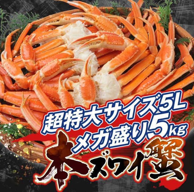 本ズワイ蟹5L 12〜15肩 5.4kg