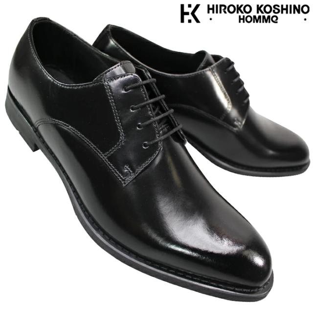 マドラス社製 ヒロココシノ ビジネスシューズ HR8003 ブラック 24.5cm〜27.5cm メンズ ビジネスシューズ スリッポン スリップオン 紳士靴 紐なし靴 革靴 黒靴 牛革 靴 madras HIROKO KOSHINO HR 8003