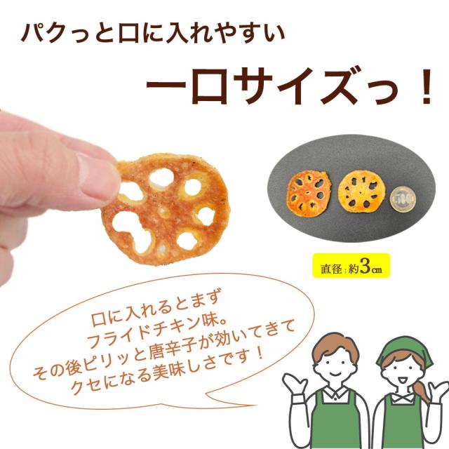 れんこん天チップススパイシーチキン味