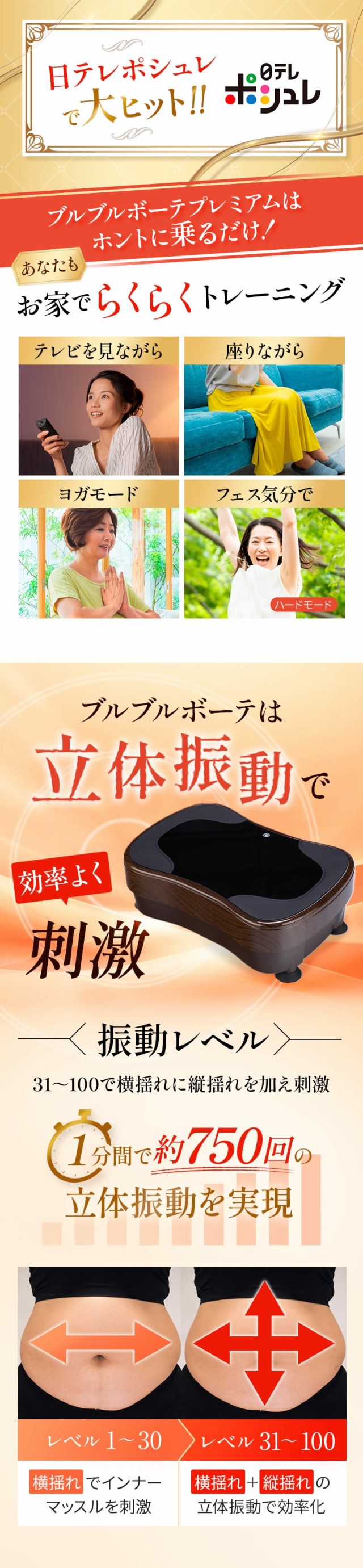ほんとに乗ってるだけ！ ブルブルボーテ プレミアム | 日テレ