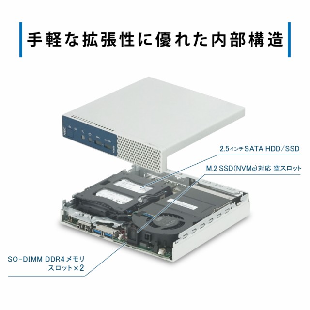 無線LAN付き ミニPC NEC Mate MK27MC 第7世代 Core i5 メモリ:16GB
