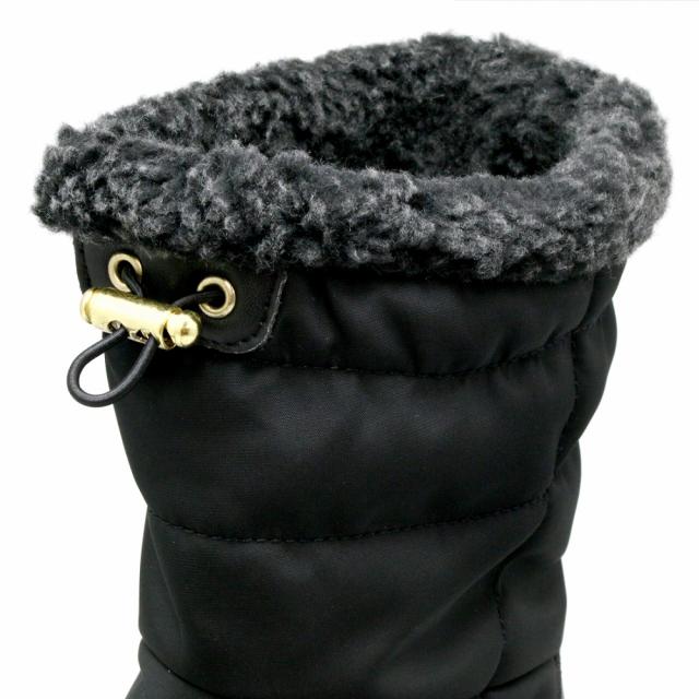 防水仕様 ボア付 キルティング ブーツ