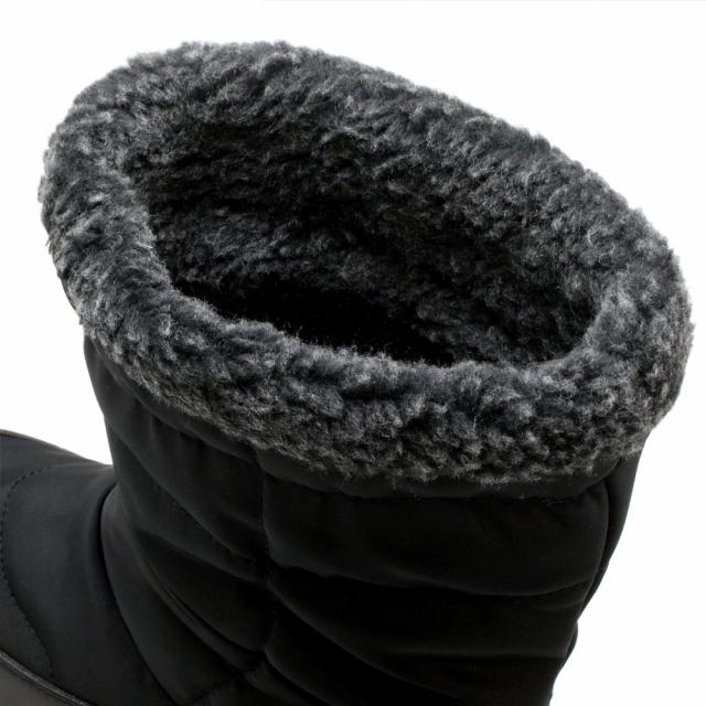 防水仕様 ボア付 キルティング ブーツ